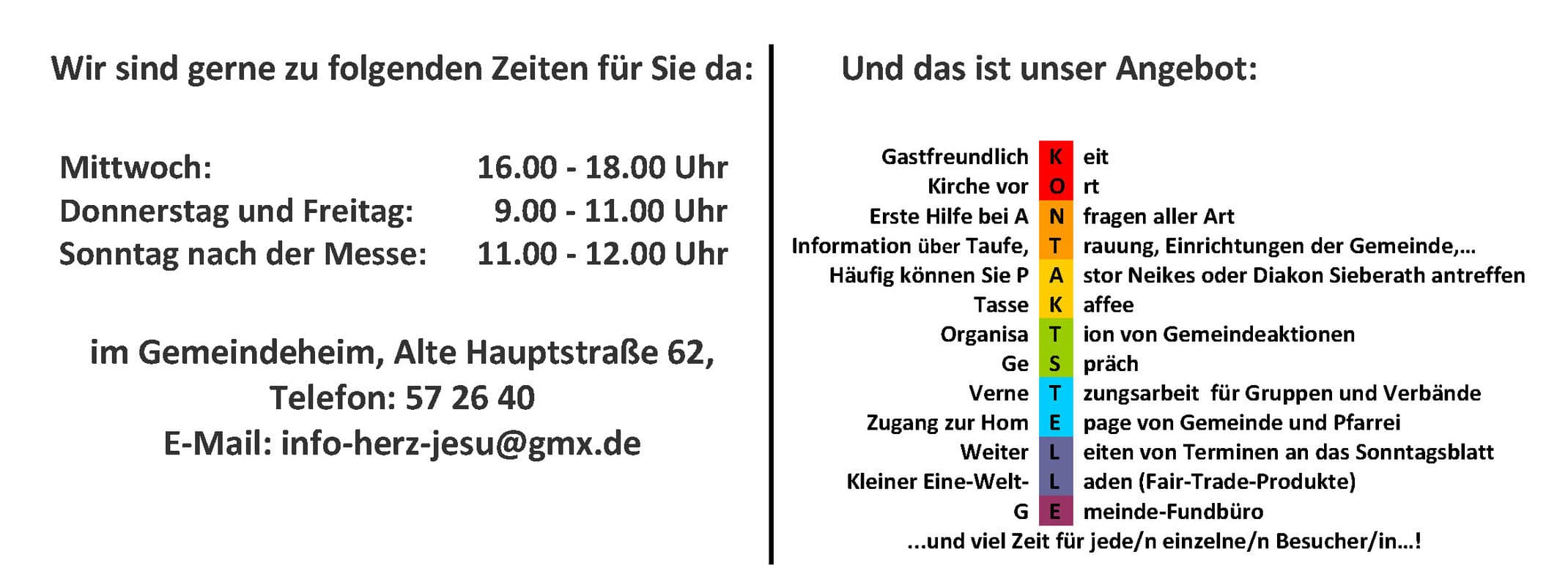 Kontaktstelle Herz Jesu